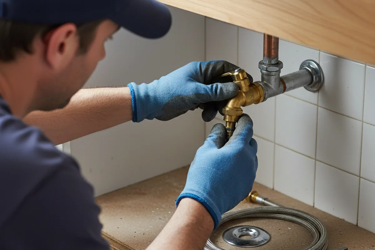 Shutoff valve and fitting work during Faucet and Fixture Repair in Cape Girardeau